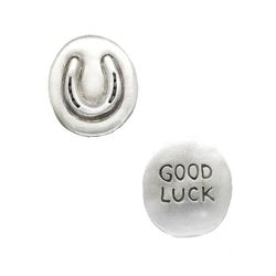 Good Luck Horseshoe - Pewter Pocket Token